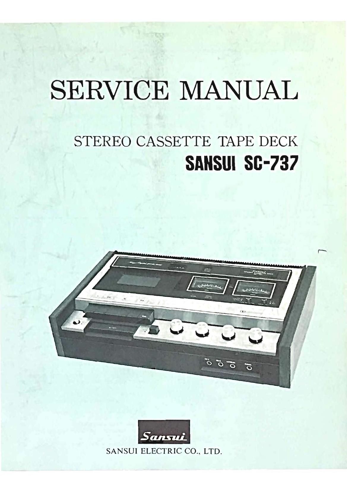 Sansui SC 737 Service Manual
