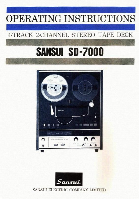 Sansui SD 7000 Owners Manual