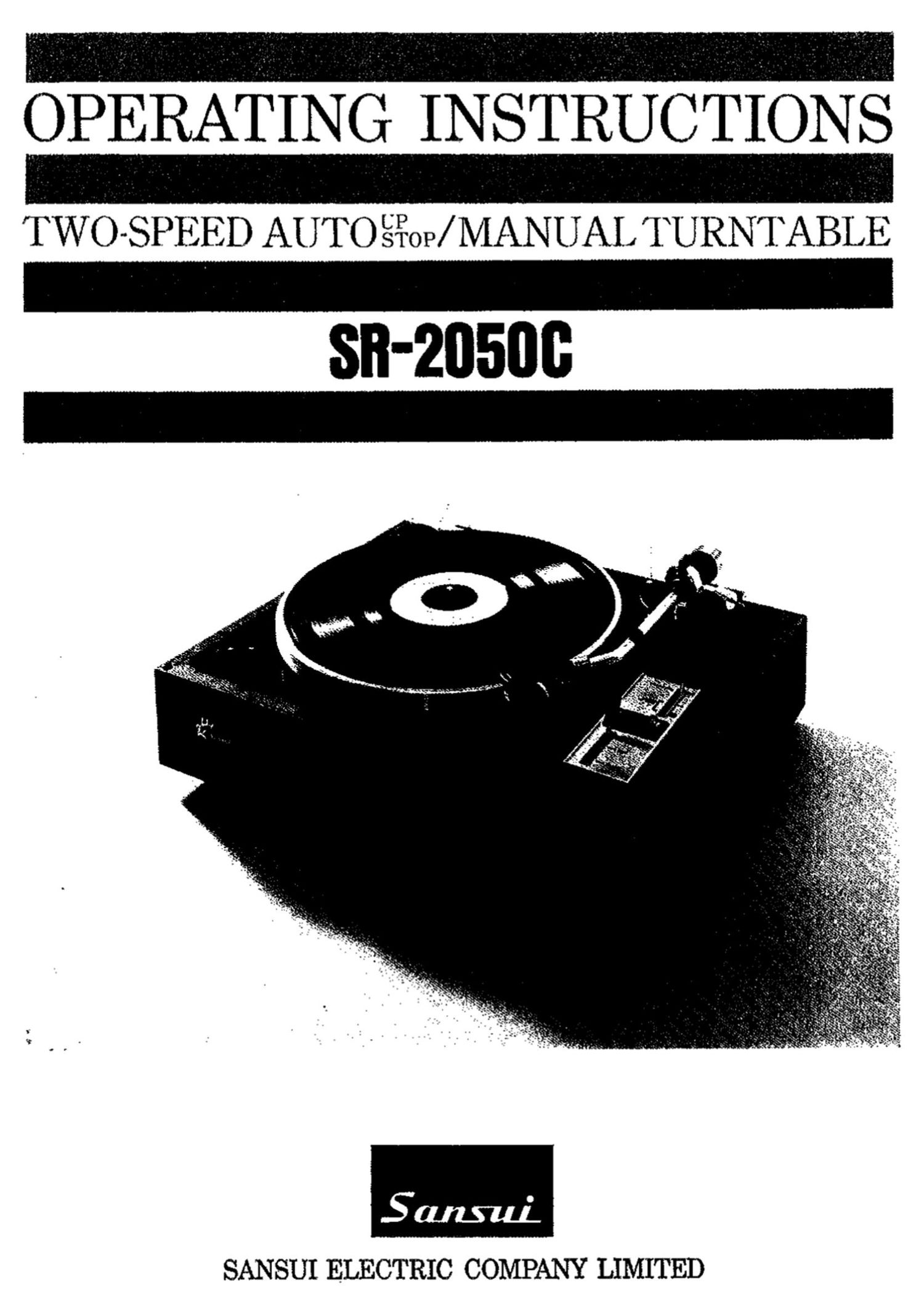 Sansui SR 2050C Owners Manual