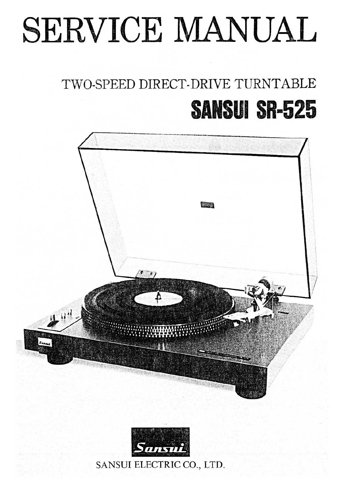 Sansui SR 525 Service Manual