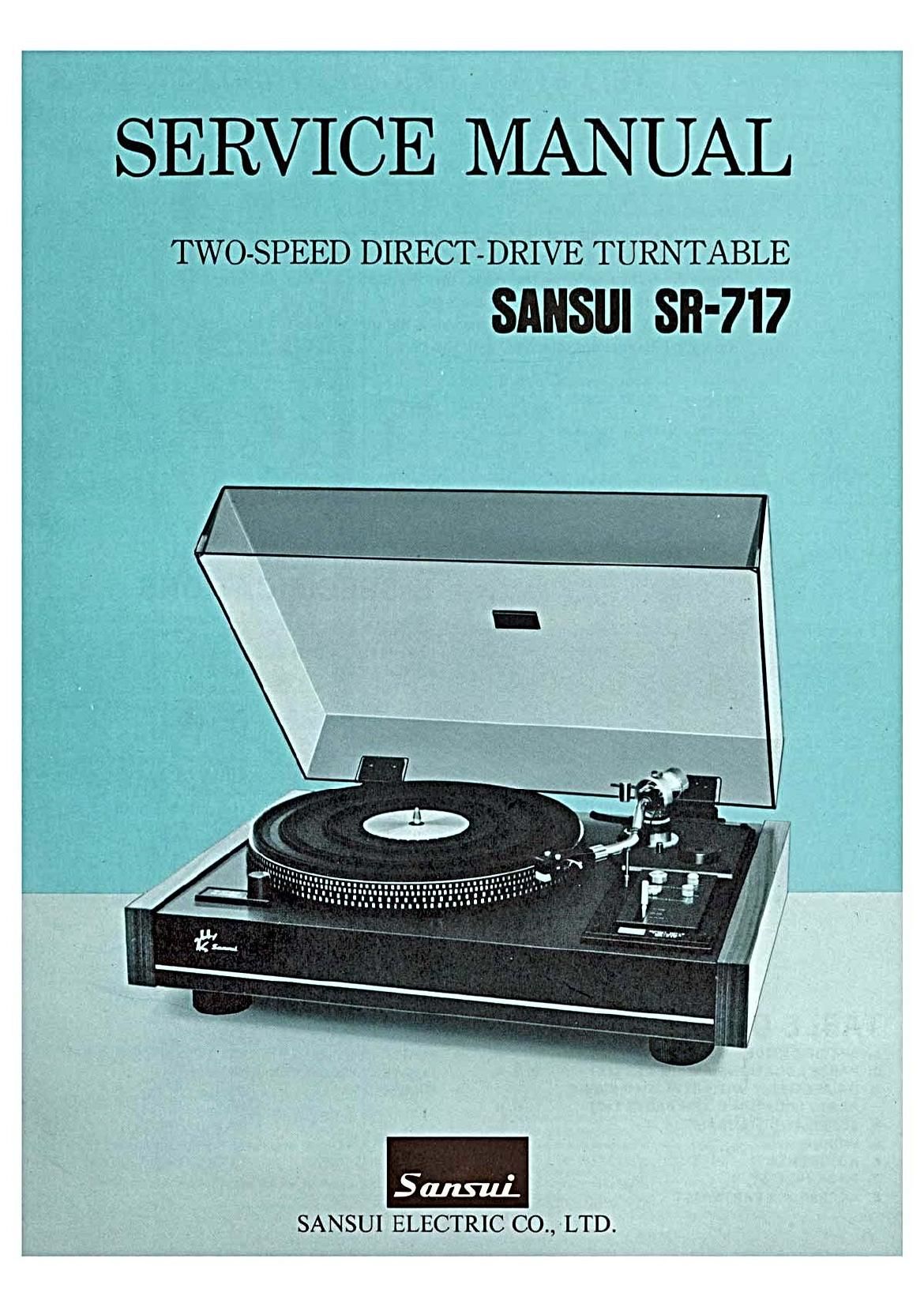 Sansui SR 717 Service Manual