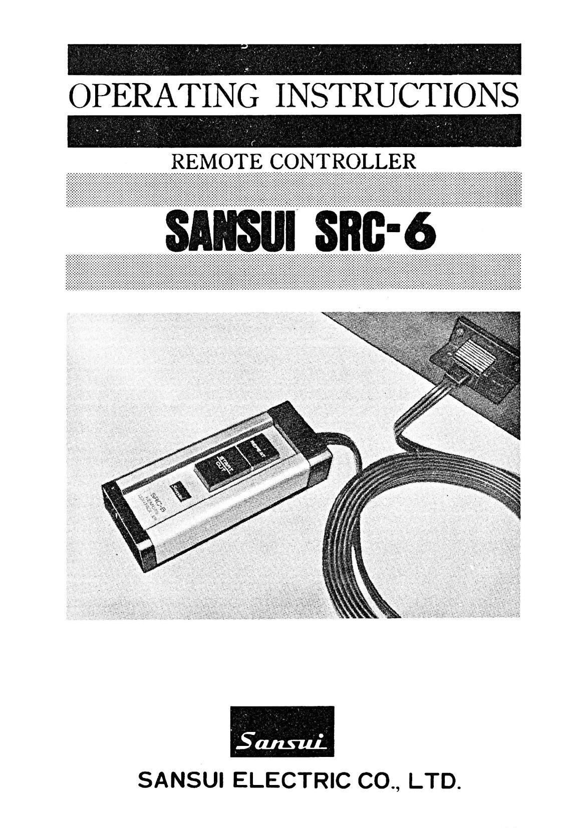 Sansui SRC 6 Owners Manual
