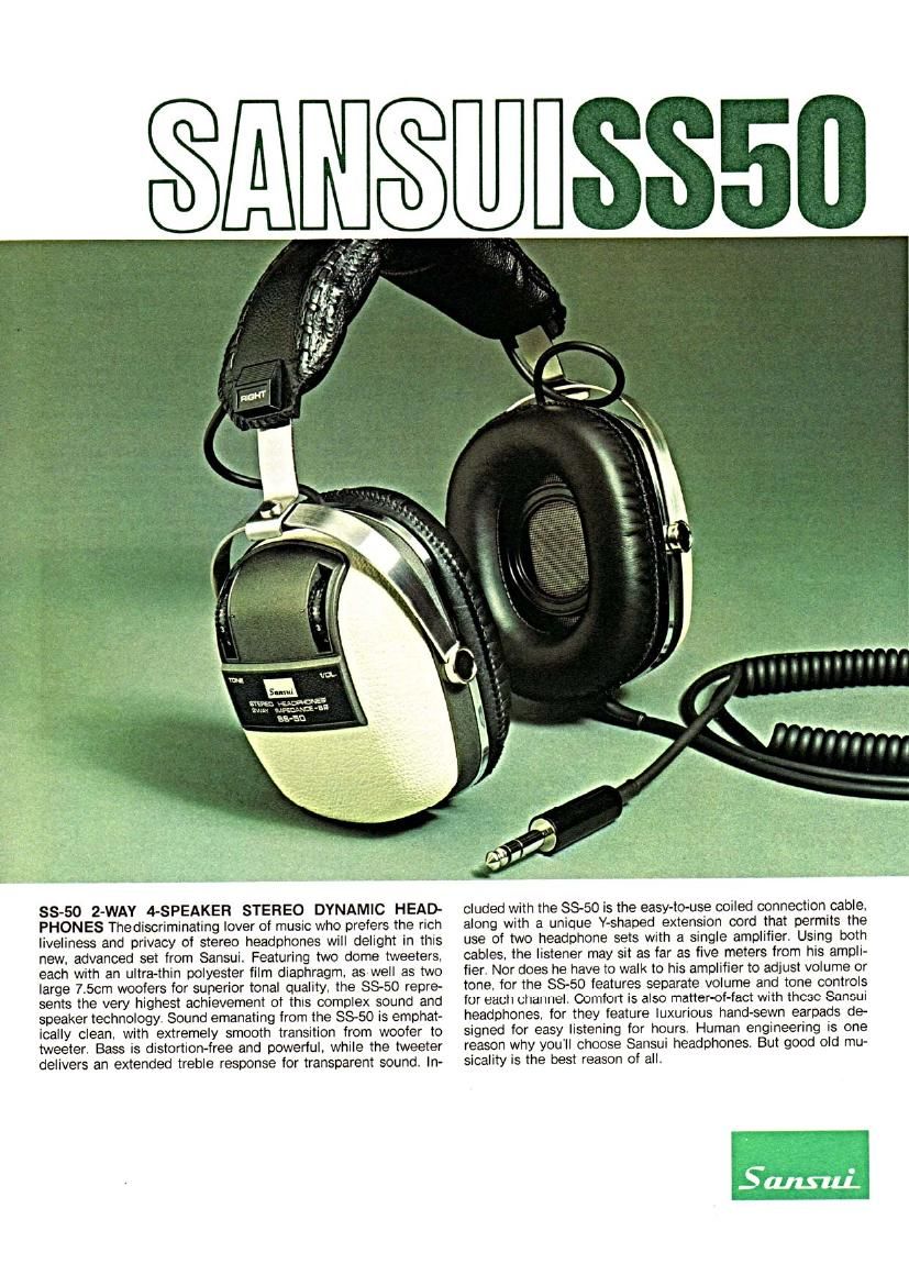 Sansui SS 50 Brochure