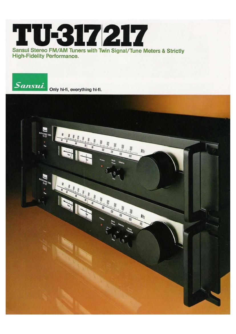 Sansui TU 217 317 Brochure