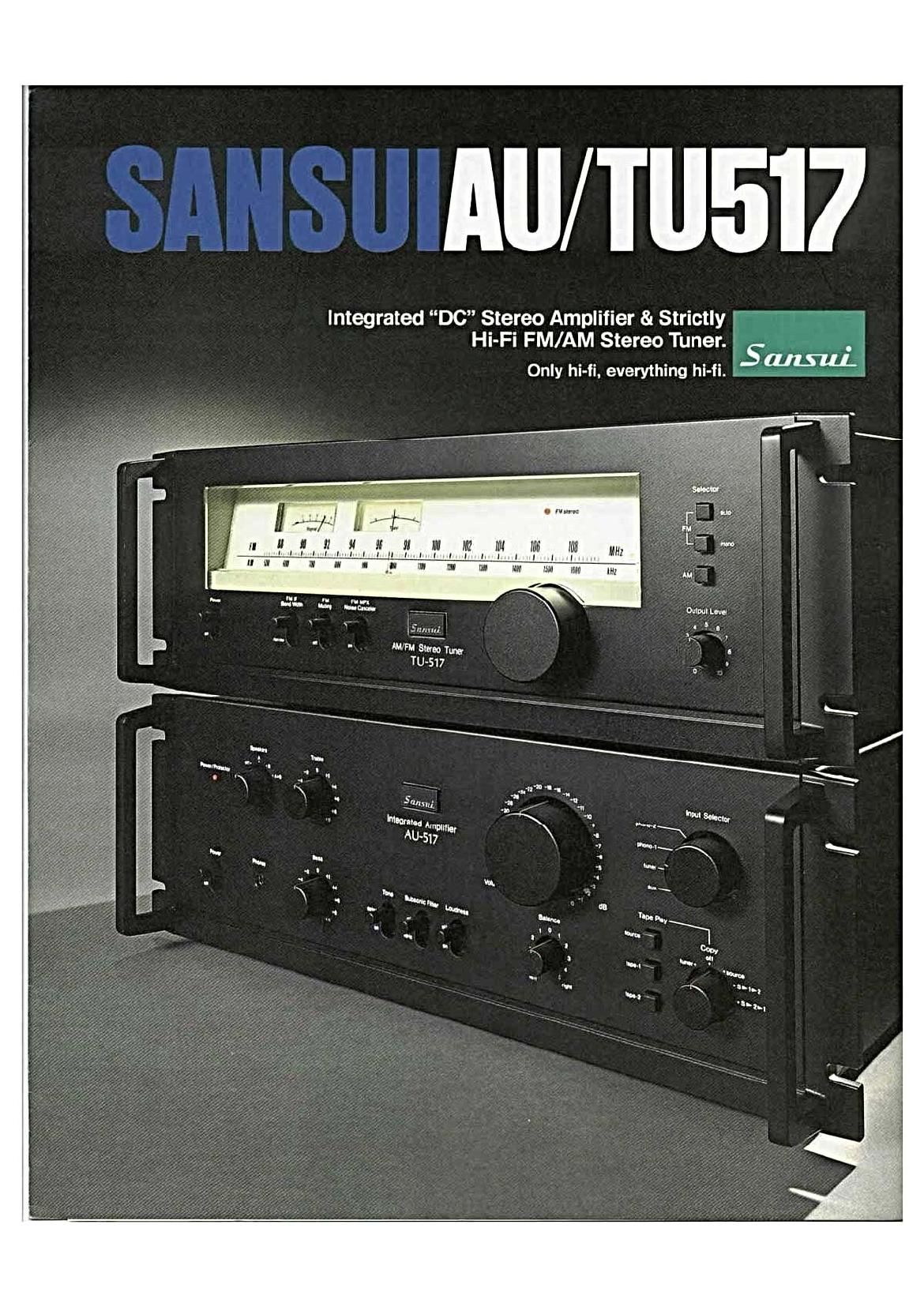 Sansui TU 517 Brochure