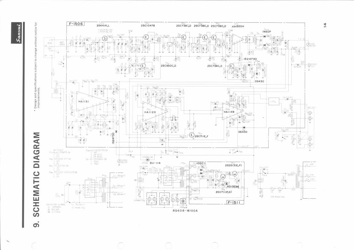 Sansui TU 5500 Schematic