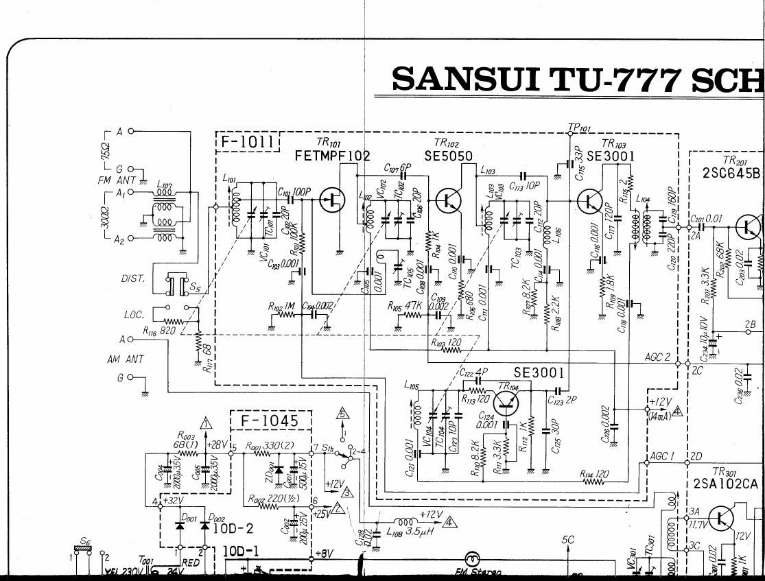 Sansui TU 777 Schematic