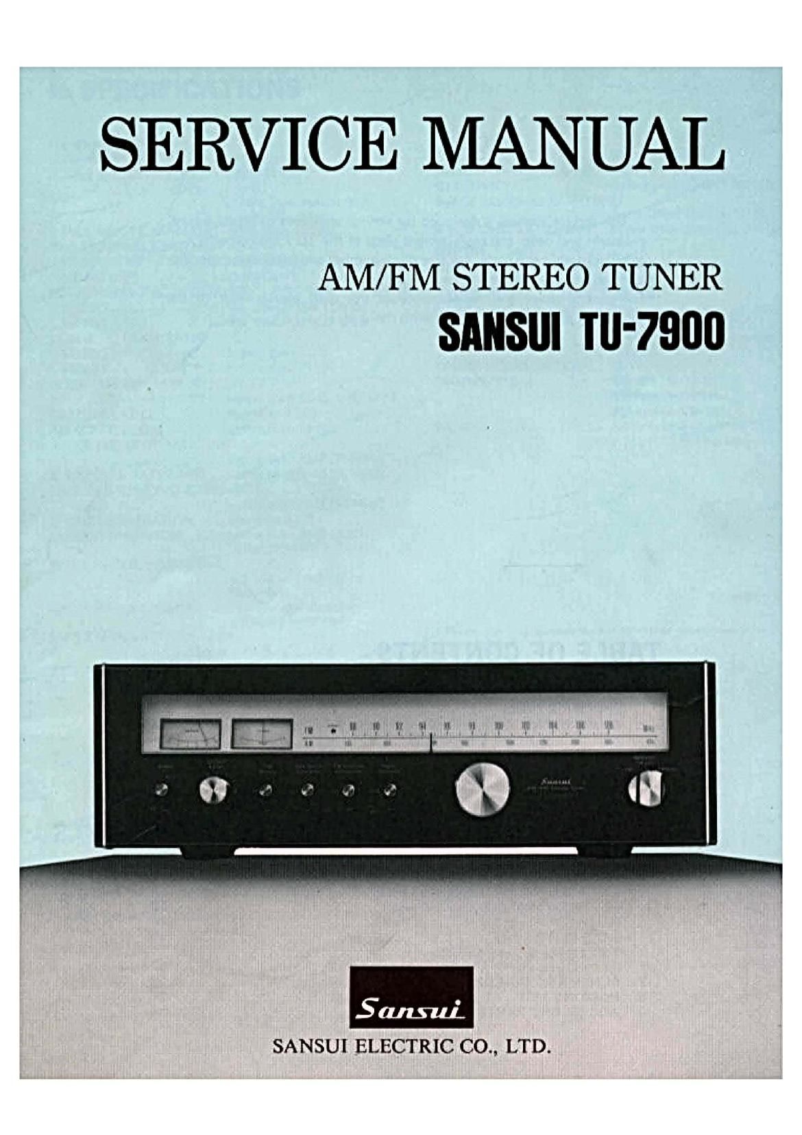 Sansui TU 7900 Service Manual