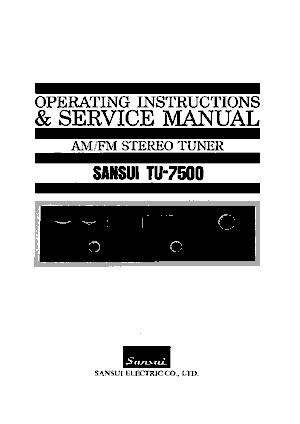 Free Audio Service Manuals - s / sansui / sansui-tu