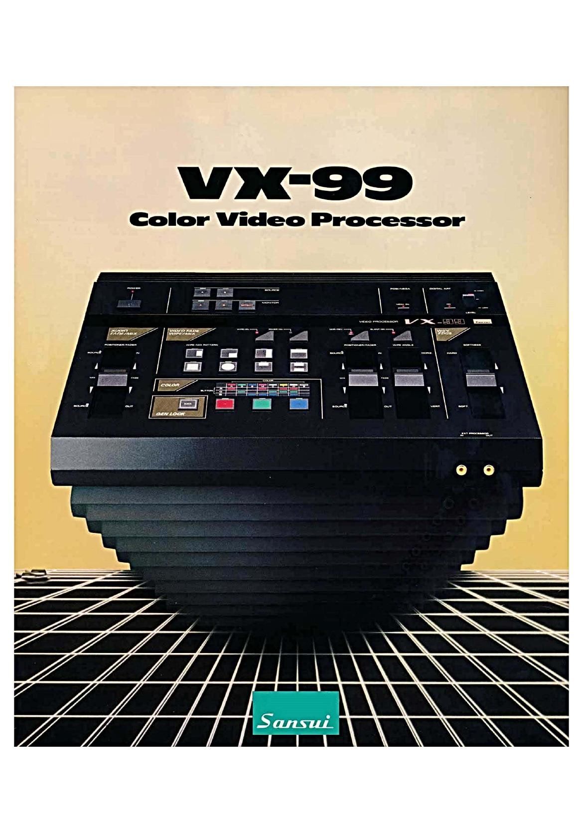 Sansui VX 99 Brochure