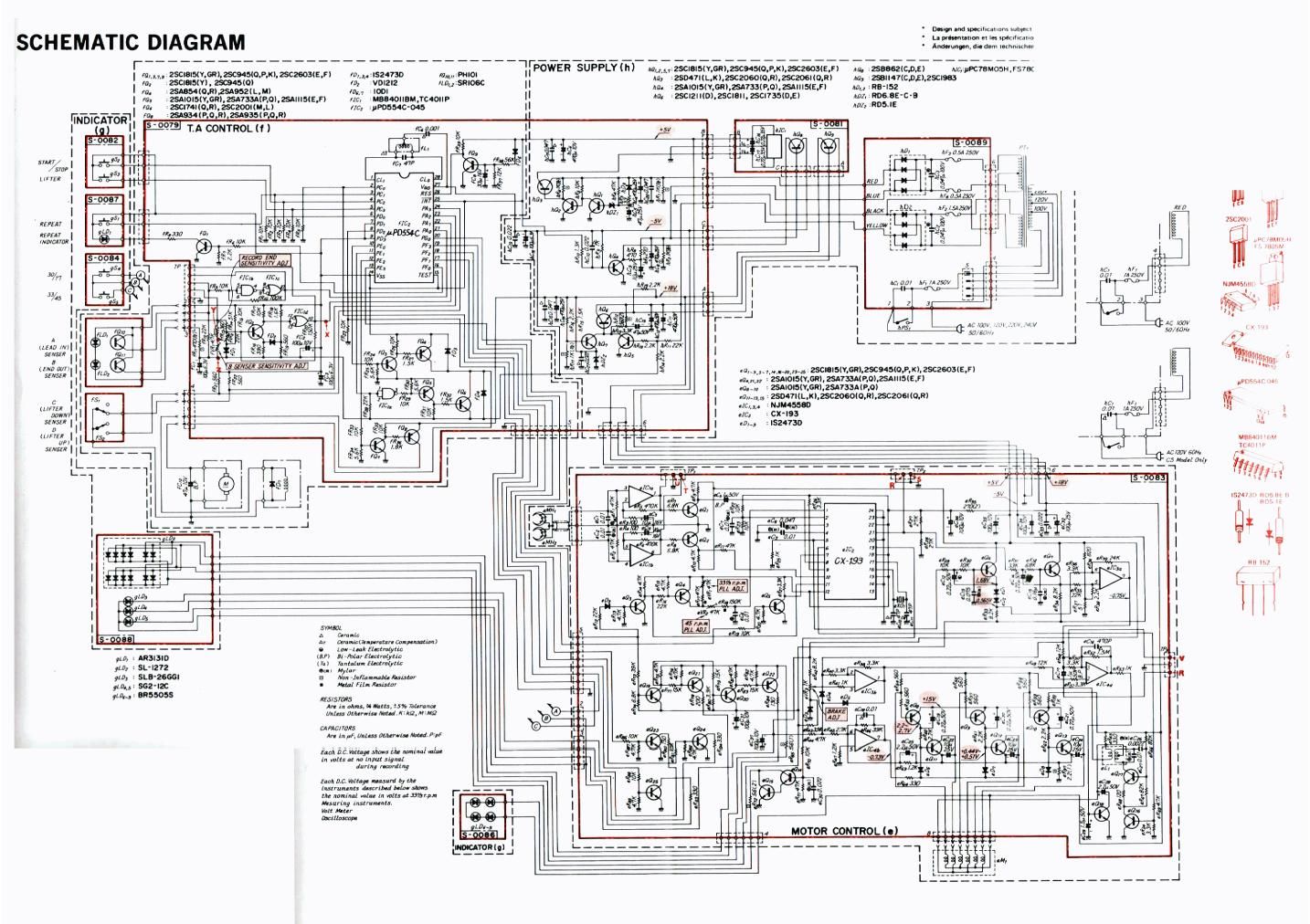 Sansui XR Q9 Schematic