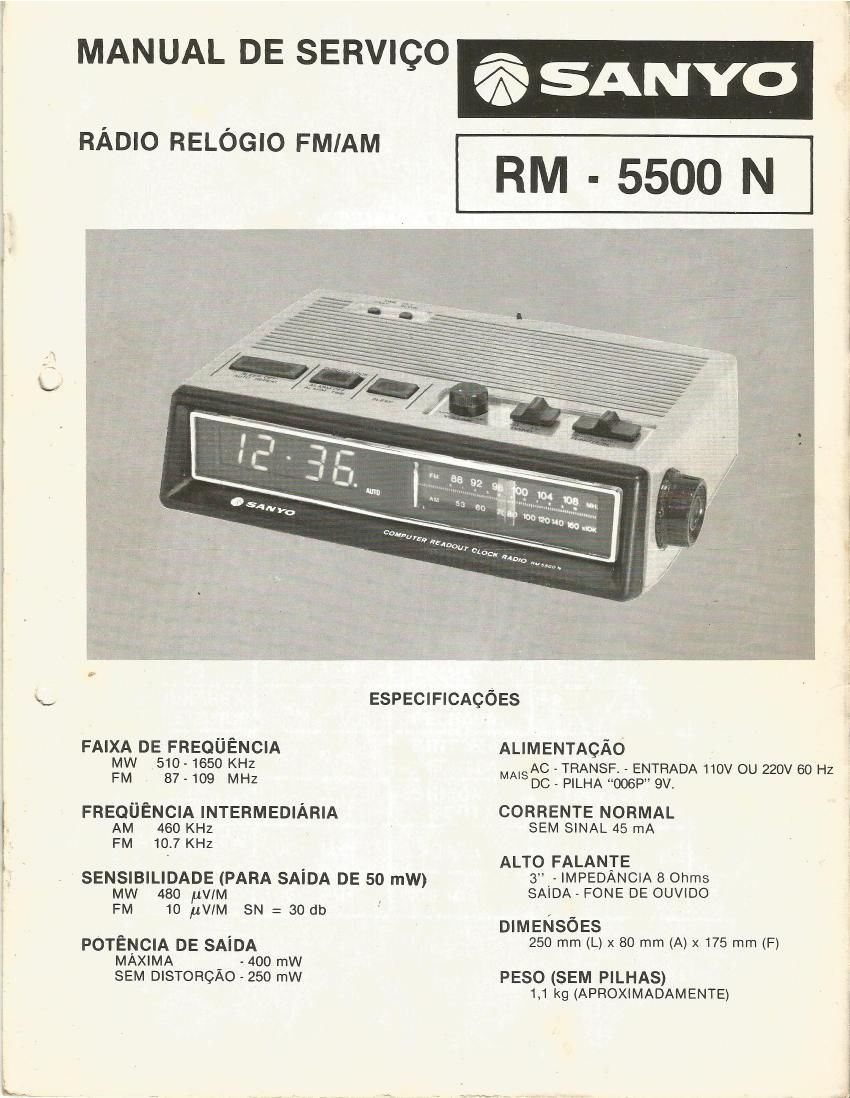 SANYO RM 5500 N