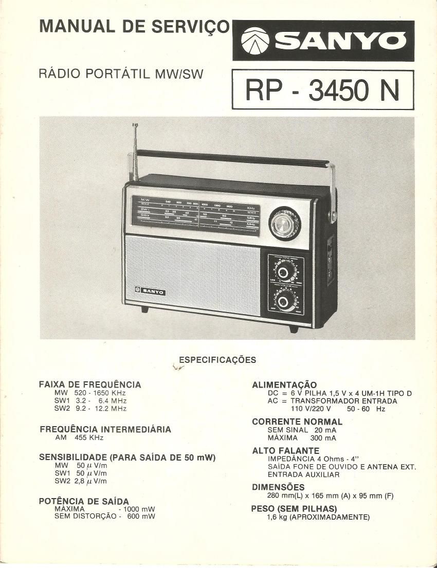 SANYO RP 3450N