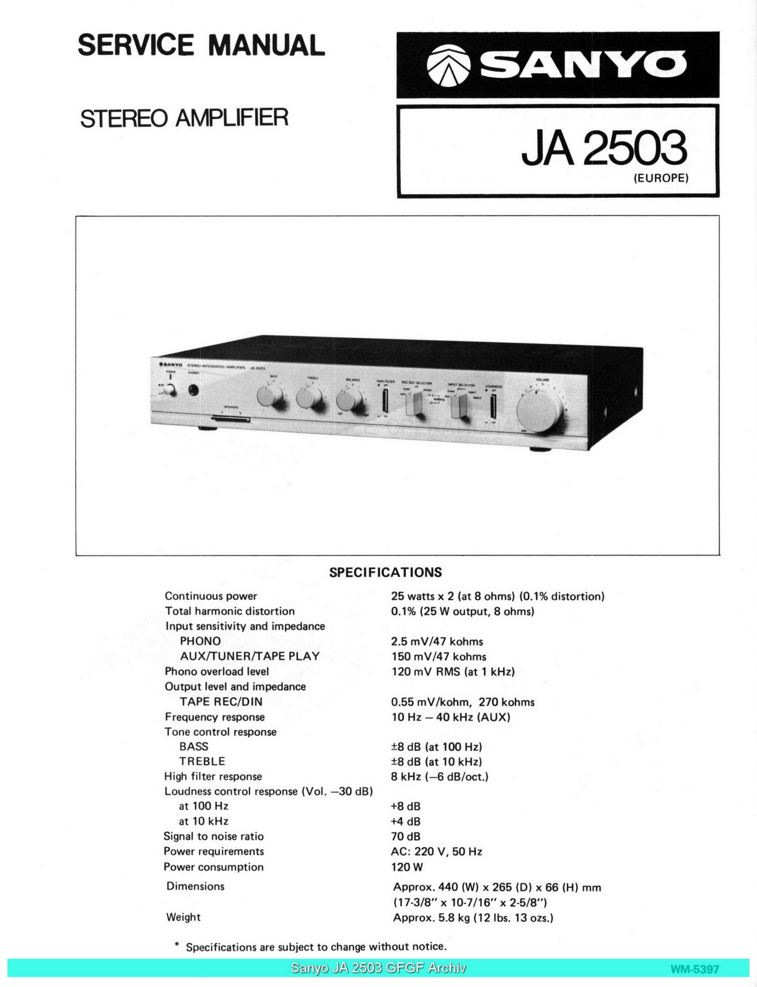 sanyo ja 2503 sch