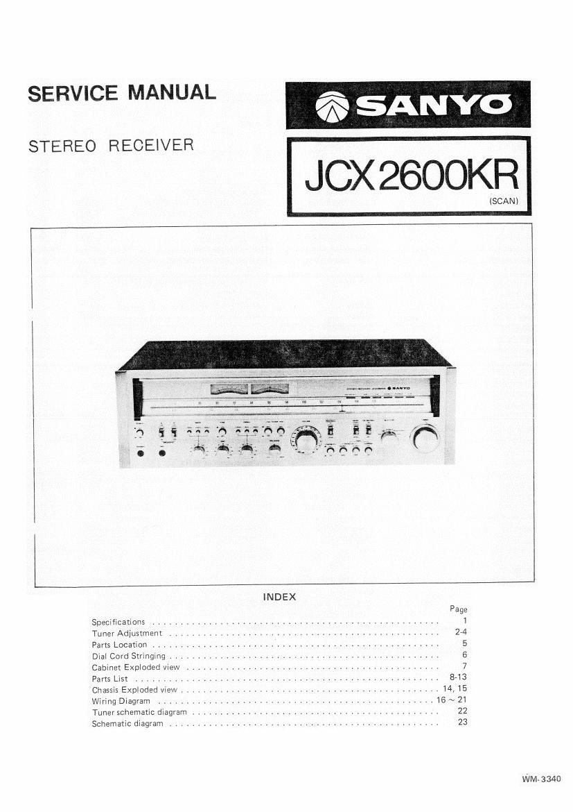 sanyo jcx 2600kr