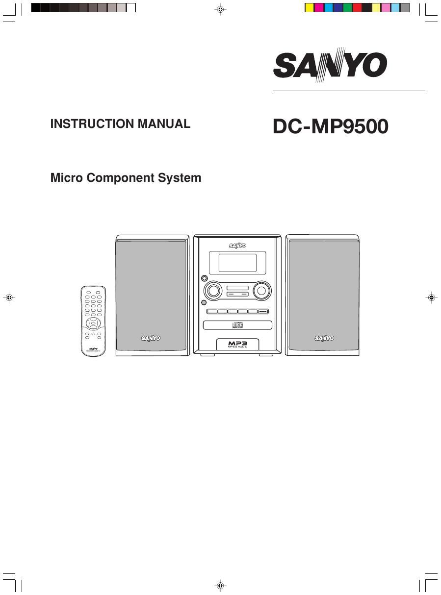 Sanyo DC MP9500 Owners Manual