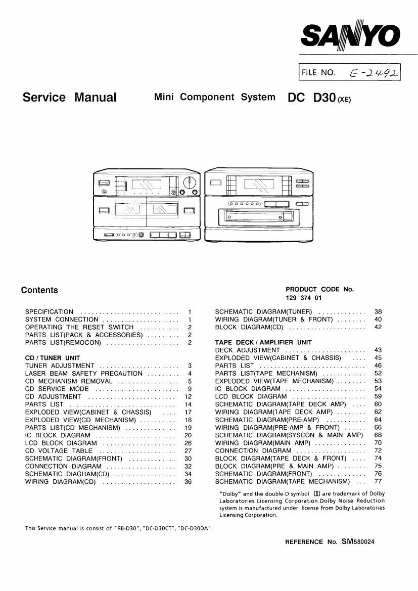 sanyo dc d30