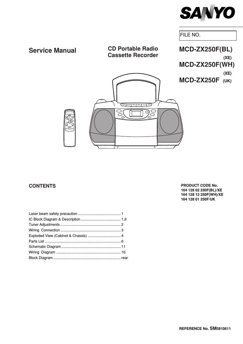 sanyo mcd zx250f