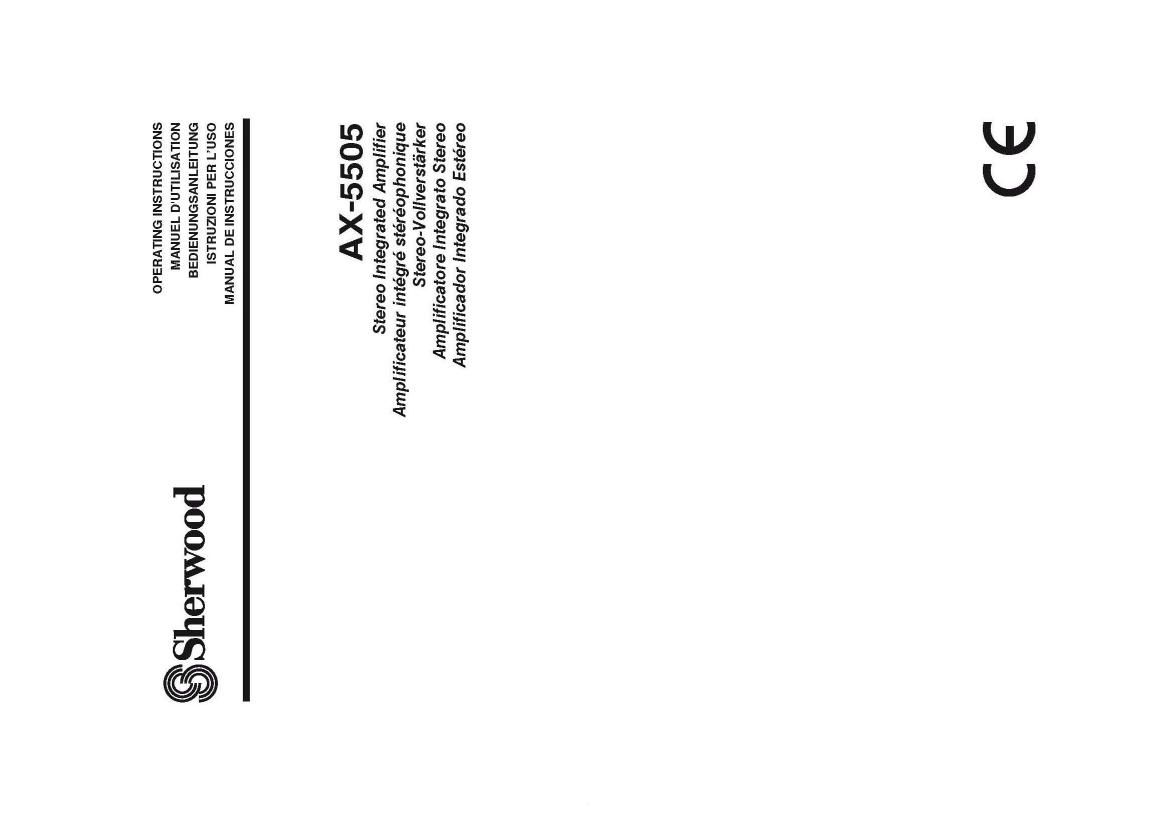 Sherwood AX 5505 Owners Manual