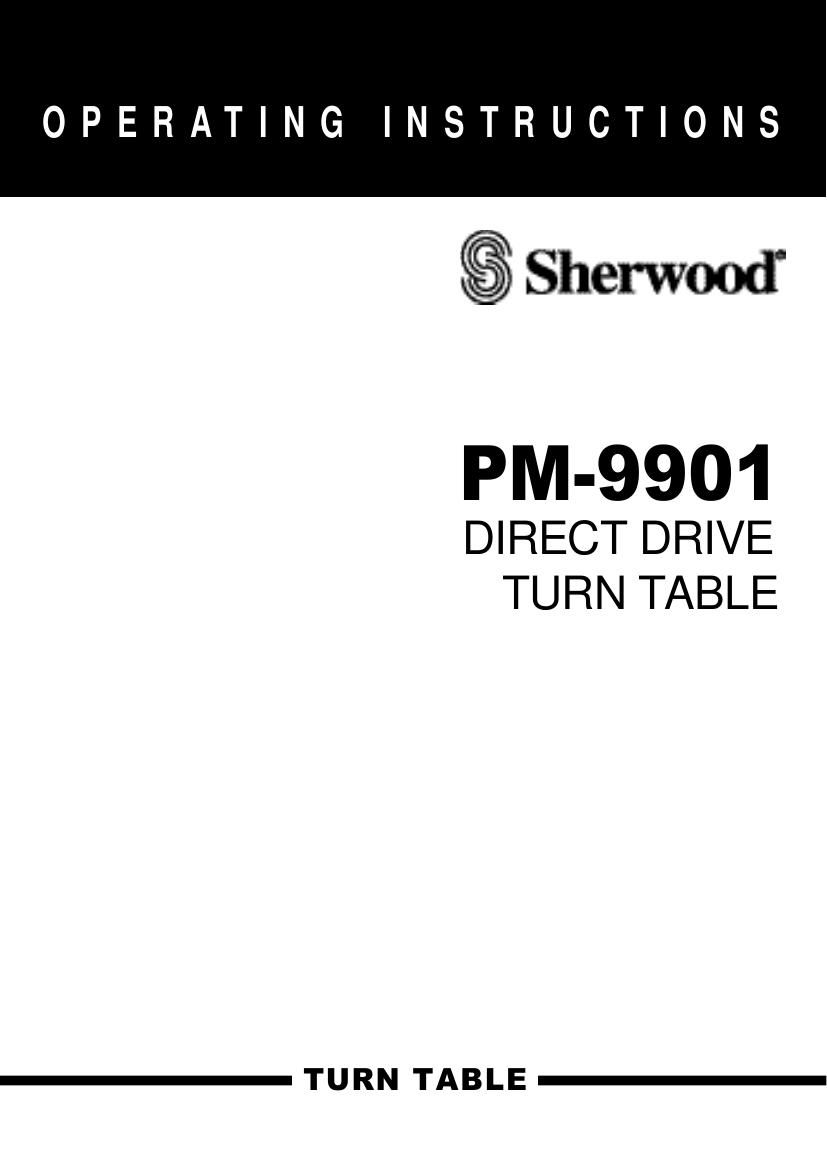 Sherwood PM 9901 Owners Manual