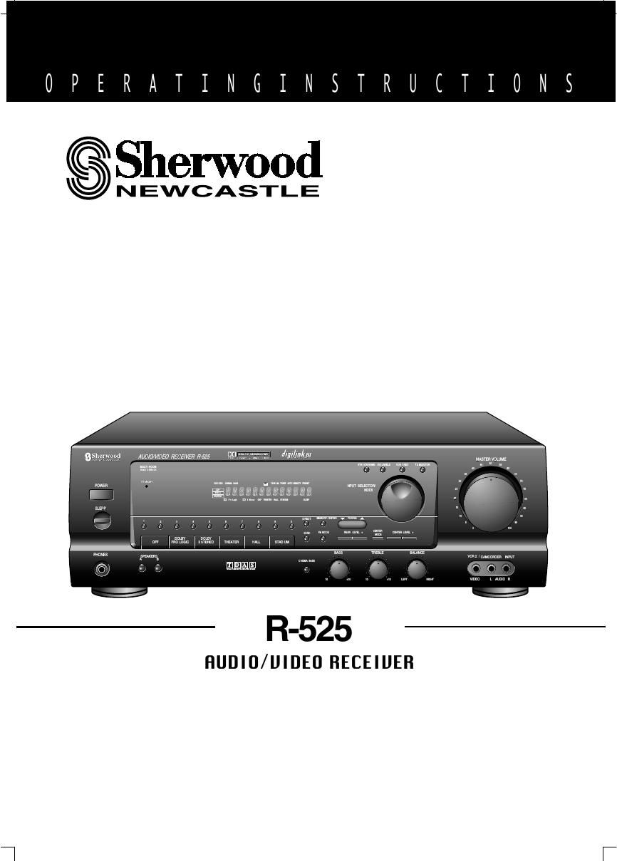 Sherwood R 525 Owners Manual