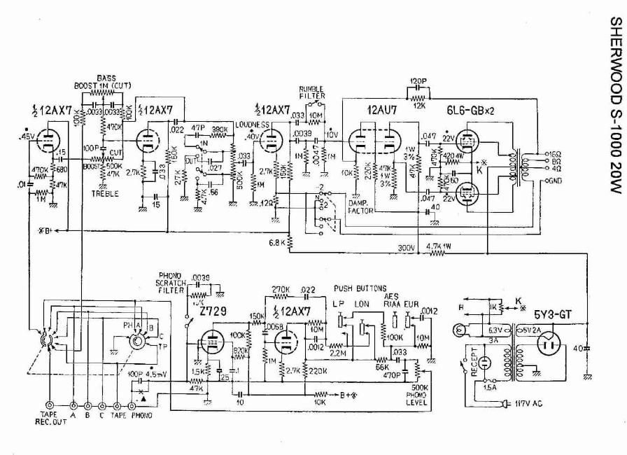 Sherwood s 1000 pwr schematic