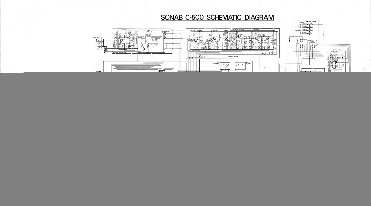 Sonab C500 Schematic Diagram