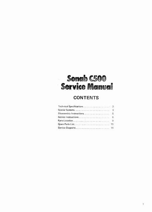 sonab c500 service manual