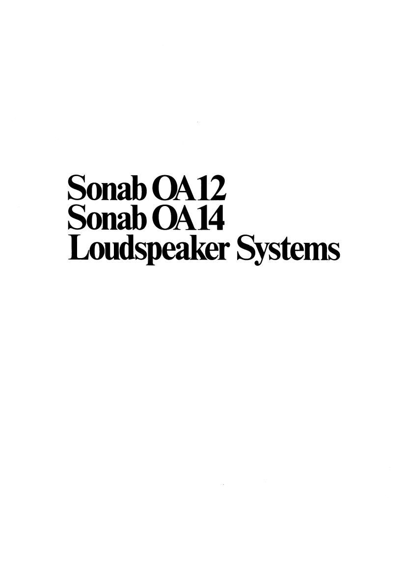 sonab OA12 OA14