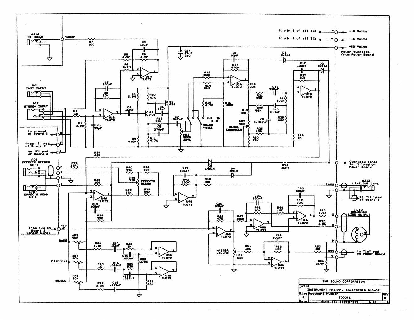 swr california blonde schematic