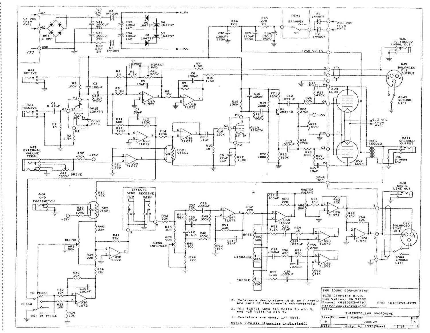 swr interstellar overdrive schematic