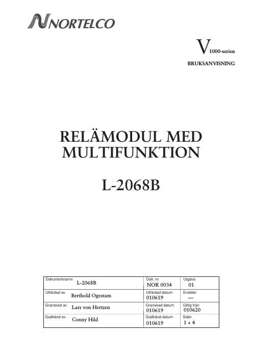 toa l 2068b manual sv