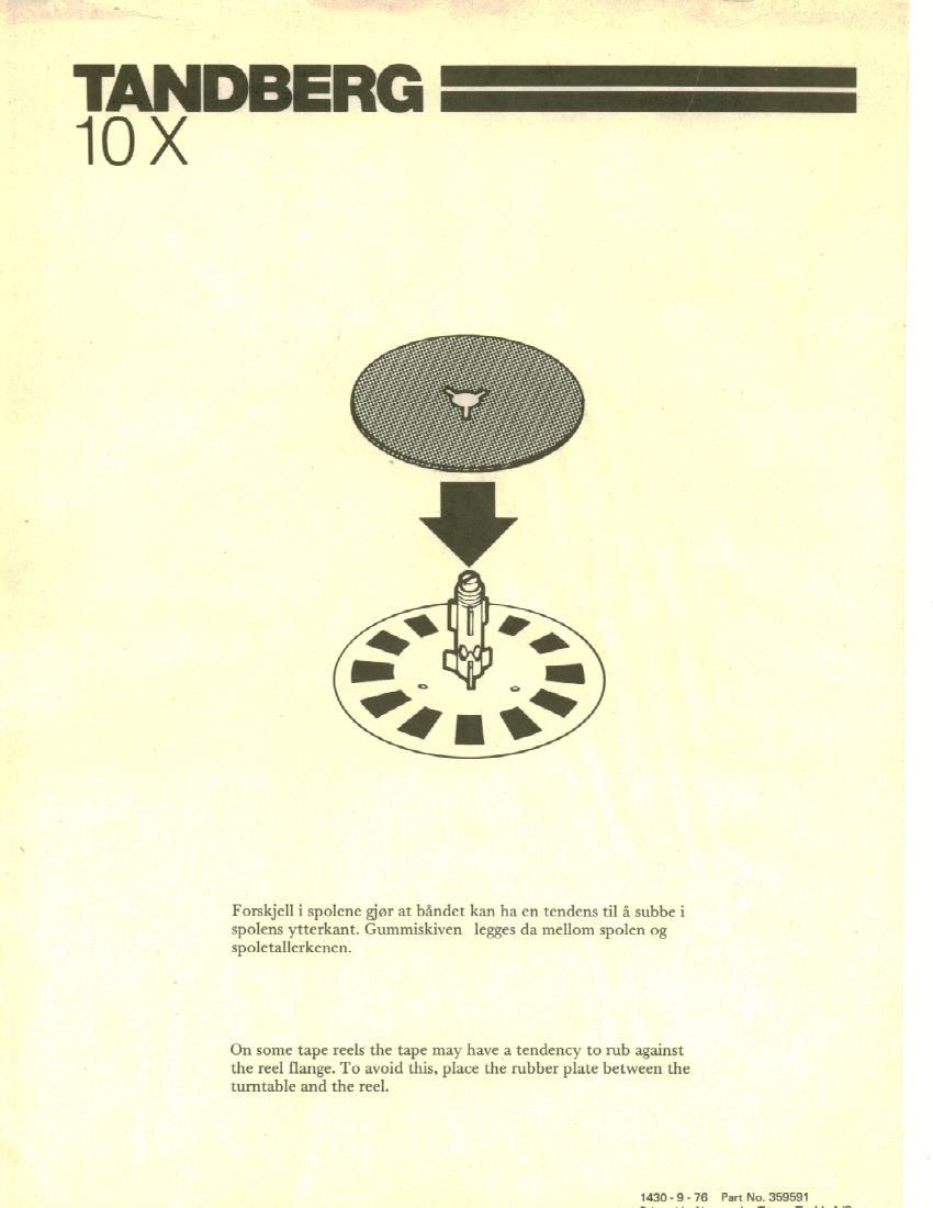 Tandberg 10 X Service Manual 2