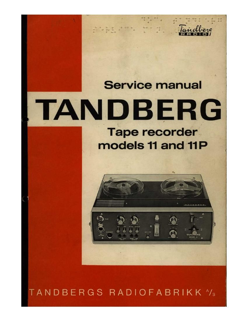 Tandberg 11 11P Service Manual