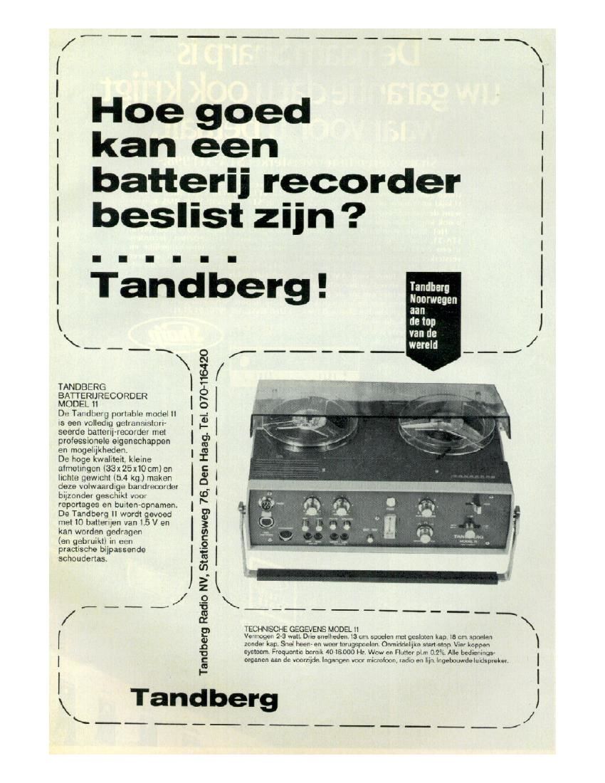 Tandberg 11 Brochure