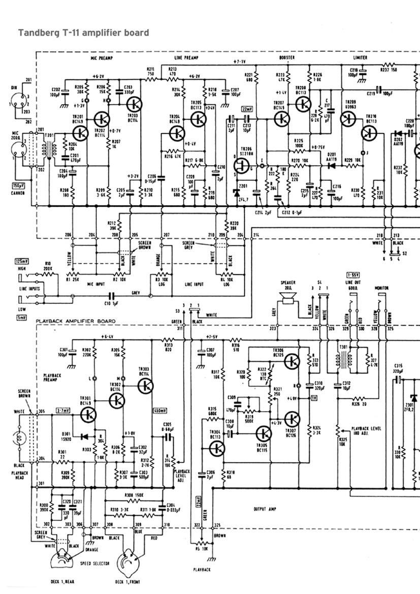 Tandberg 11 Schematic