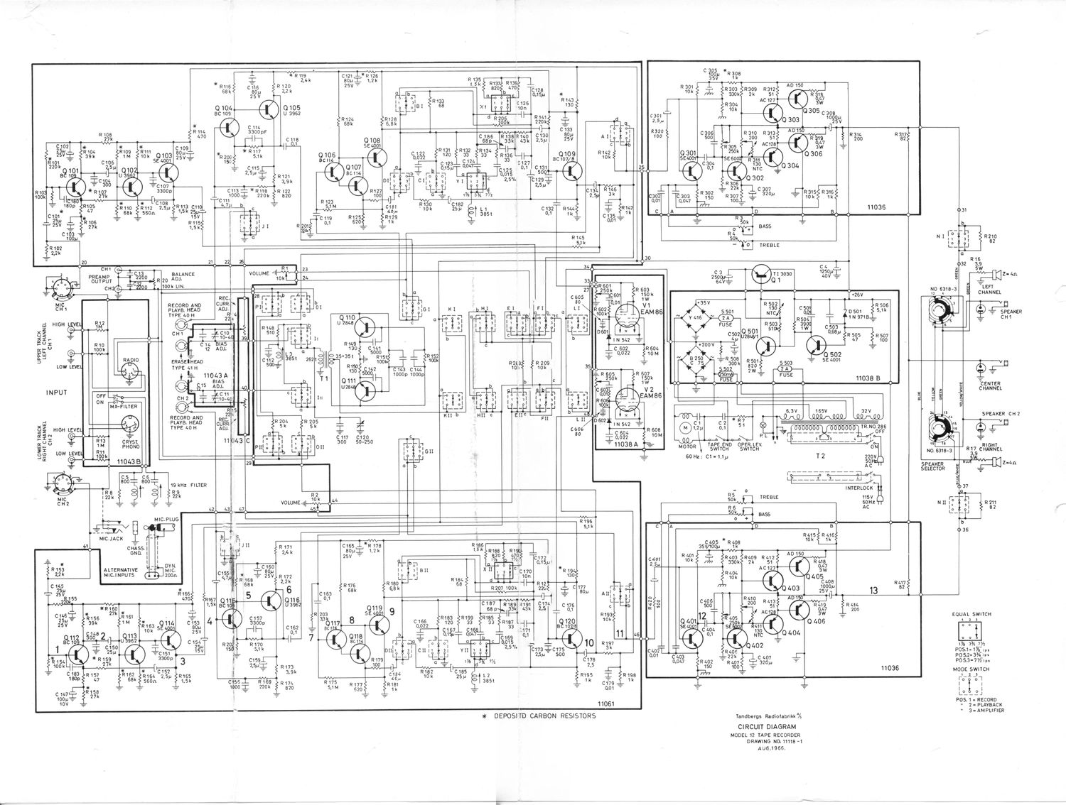 Tandberg 12 Schematic