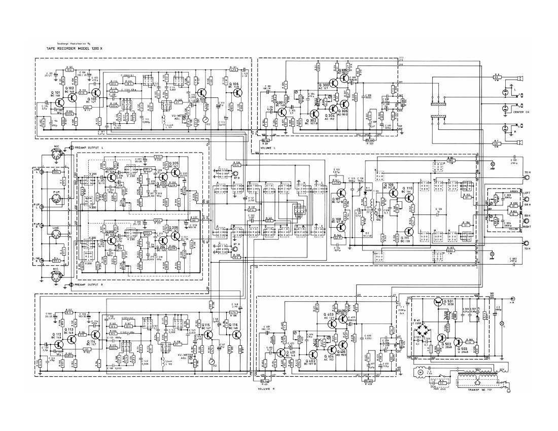 Tandberg 1200 X Schematic