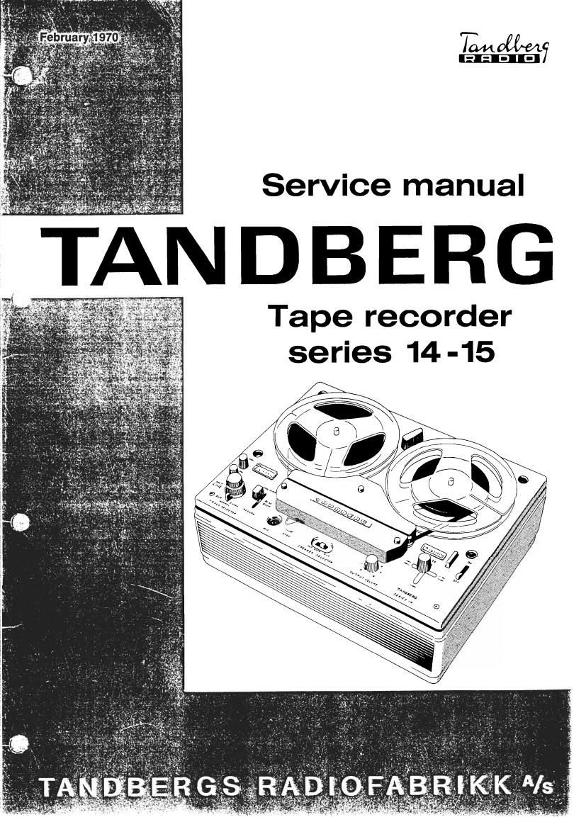 Tandberg 14 15 Service Manual