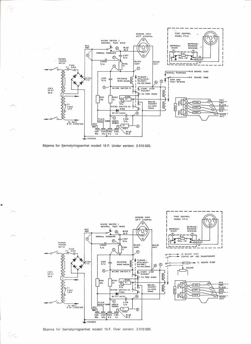 Tandberg 15 F Schematic