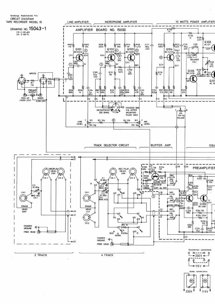 Tandberg 15 Schematic