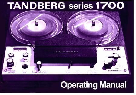 Tandberg 1700 Owners Manual