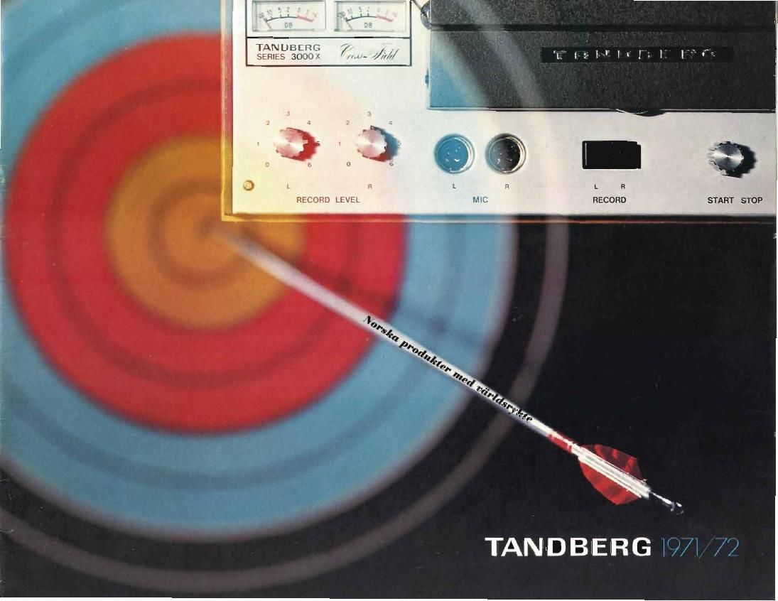 Tandberg 1971 72 Catalog