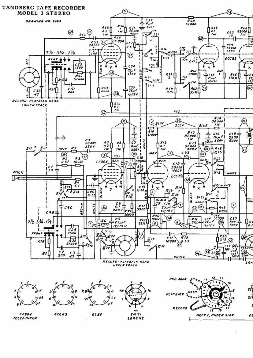 Tandberg 3 BS Schematic