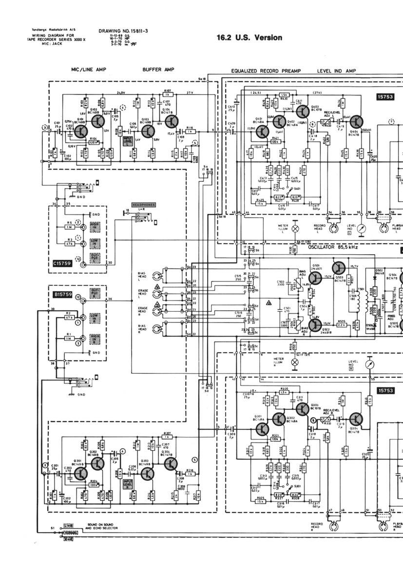 Tandberg 3000 Schematic