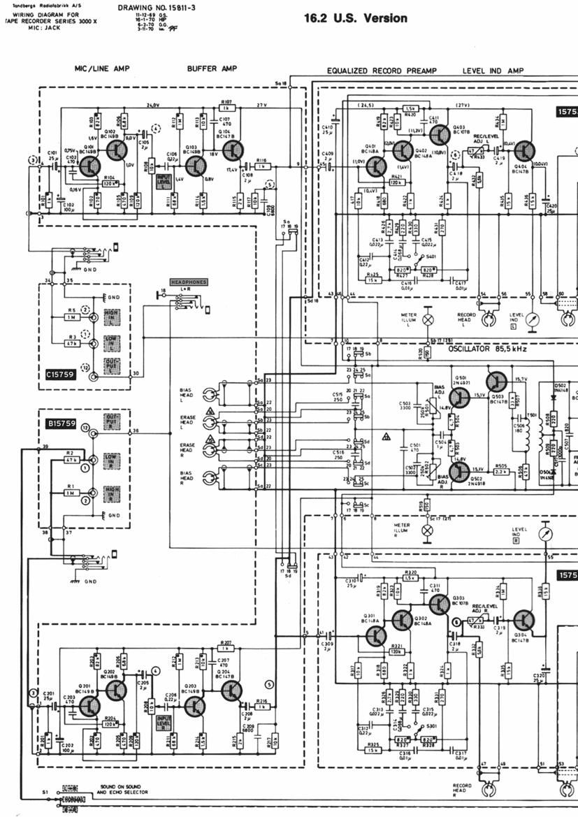 Tandberg 3000 X Schematic