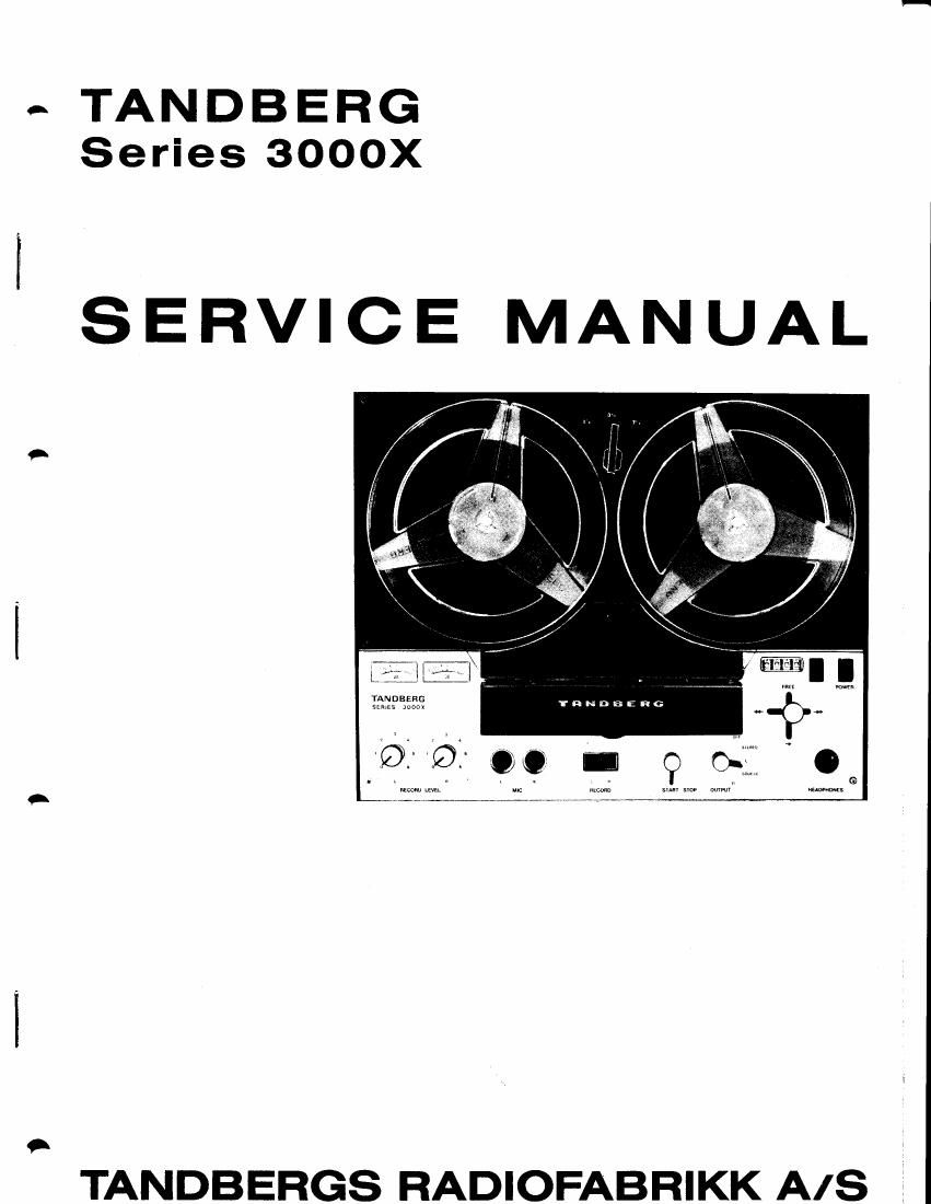 Tandberg 3000 X Service Manual 2