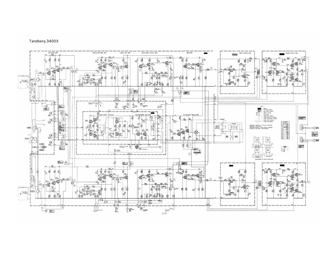 Tandberg 3400 X Schematic