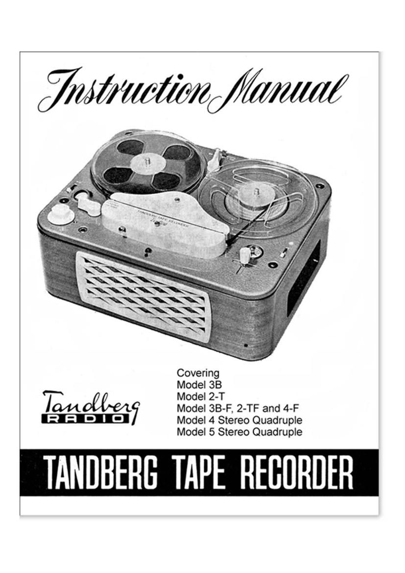 Tandberg 4 Stereo Owners Manual