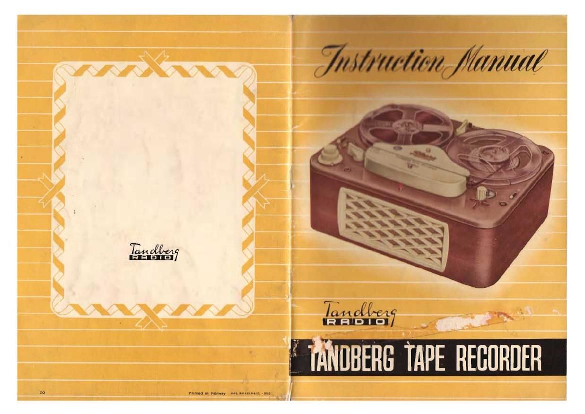 Tandberg 4 Stereo Quadruple Owners Manual